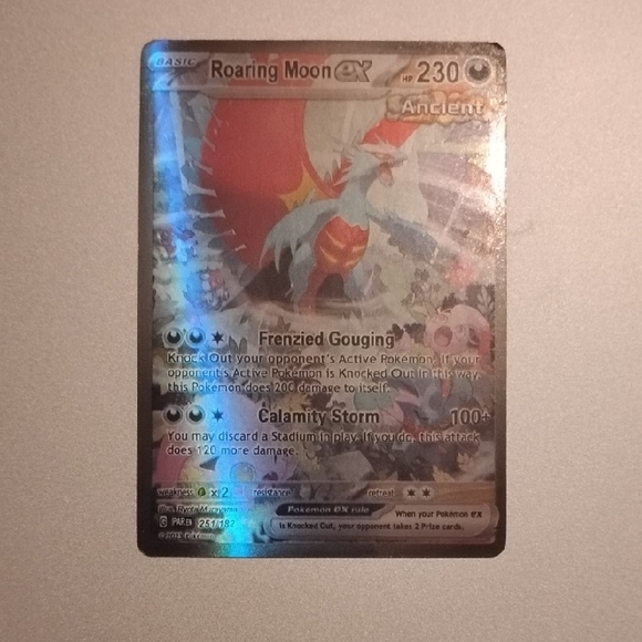 pokemon card roaring moon ancient Pokemon Card Roaring Moon ex SR 84/66 sv4K Ancient Roar Japanese